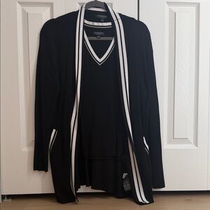 Liverpool Black and White Women's sweater and tank top